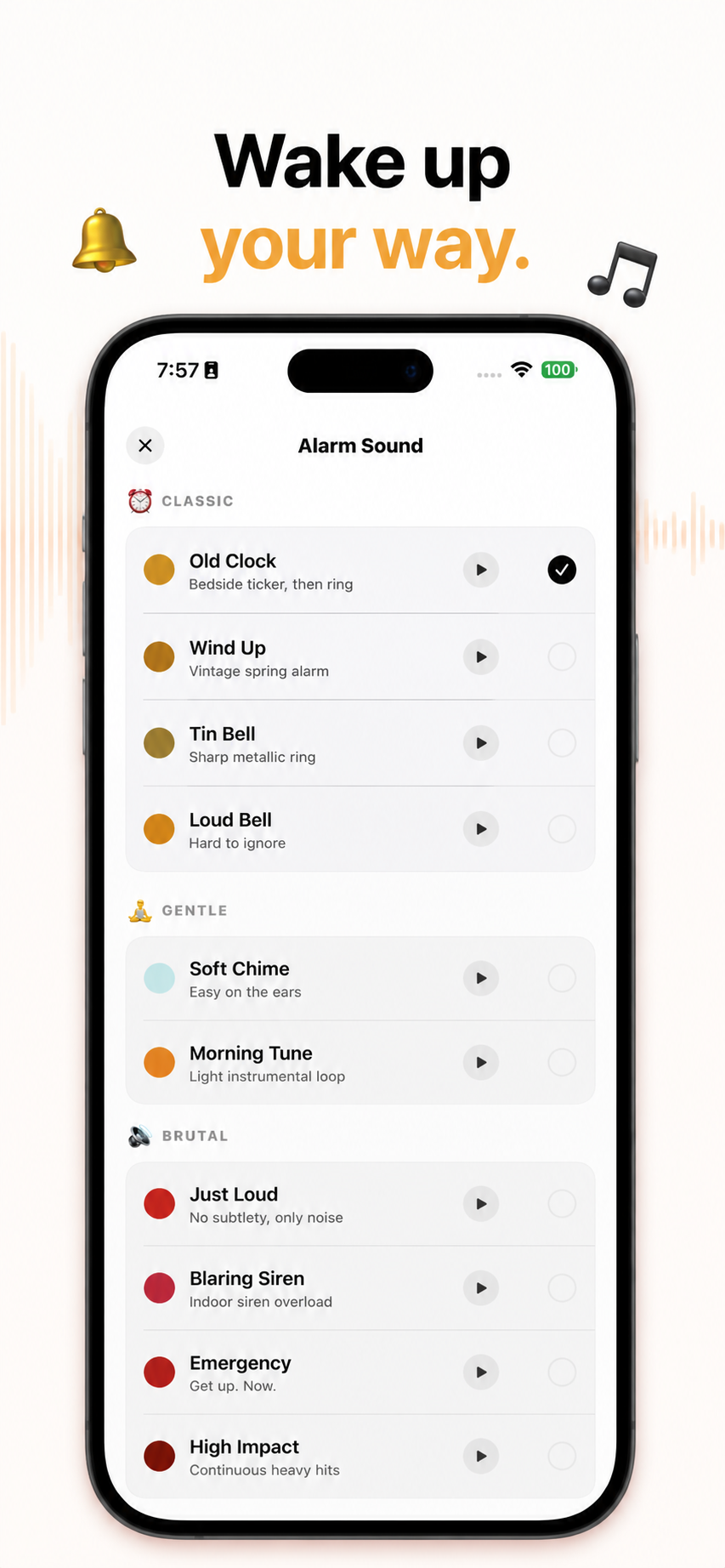 Alarm sounds